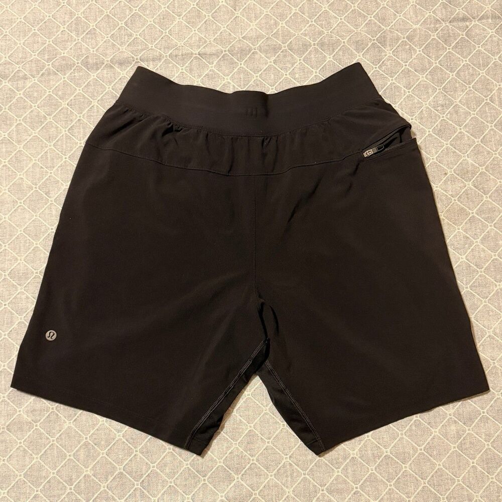 Lululemon Mens T.H.E. Short 7" Linerless, Black Size Small Running